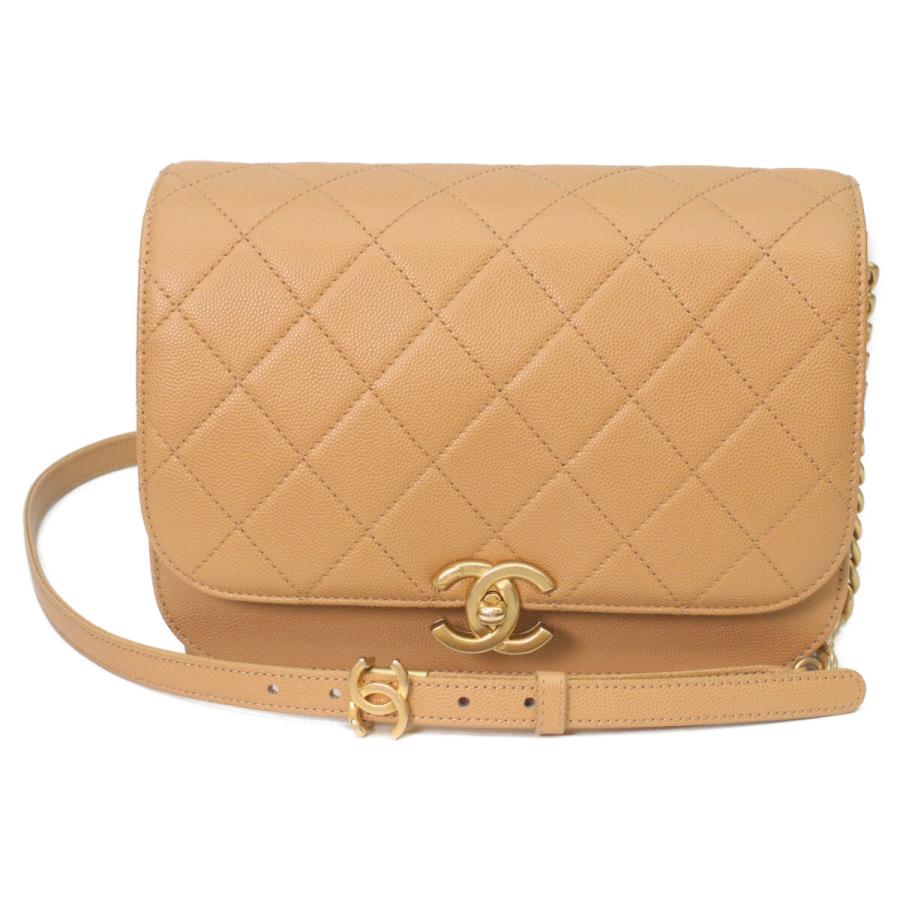 CHANEL（シャネル） AS2824 ベージュ キャビア ゴールド金具