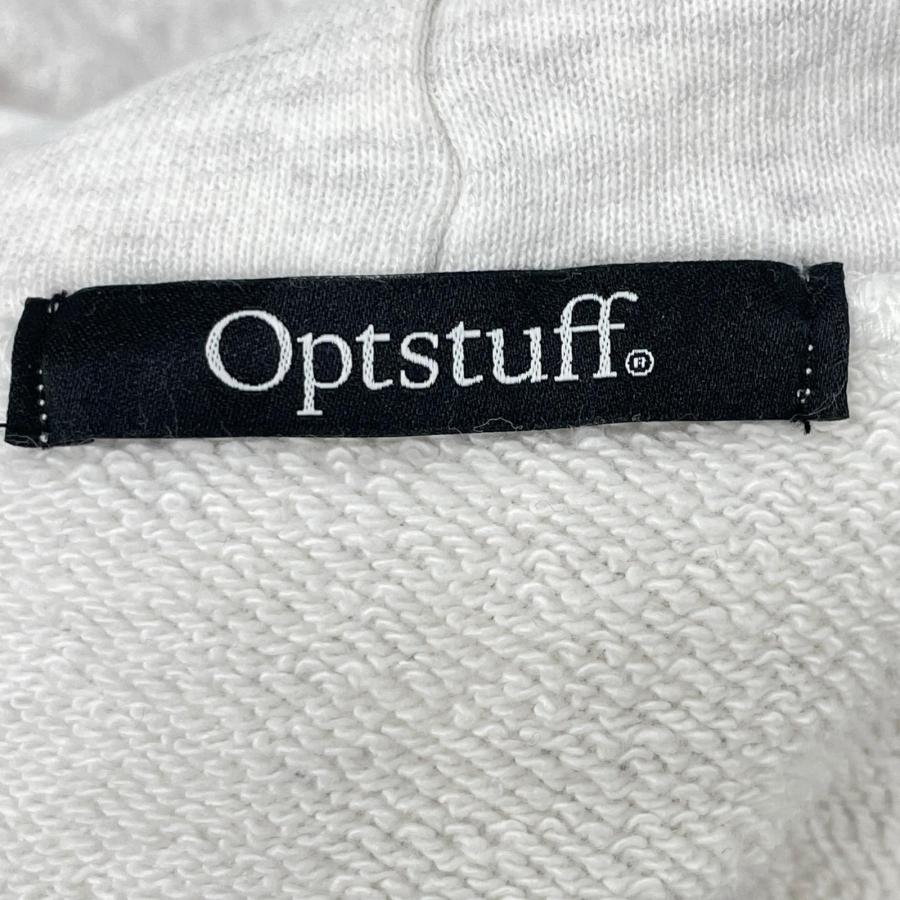 オプトスタフ OPT10004 ﾎﾜｲﾄ ｺｯﾄﾝ ﾛｺﾞ刺繍 ﾊﾟｰｶｰ XL Optstuff オプトスタフ OPT10004 グレー ロゴスウェットパーカー XL