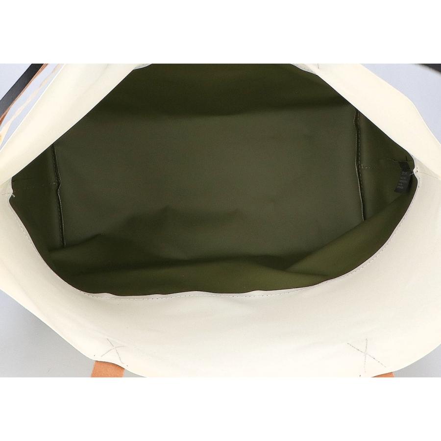 新品同様 MARNI マルニ SHMQ0037A0 TRIBECA トライベッカ  バイカラー ショッピングバッグ ホワイト/カーキ レディースの画像