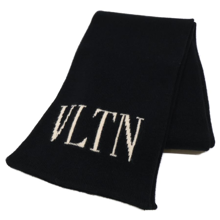 VALENTINO VLTNマフラー VALENTINO ヴァレンティノ VLTN ウール/シルク マフラー メンズ