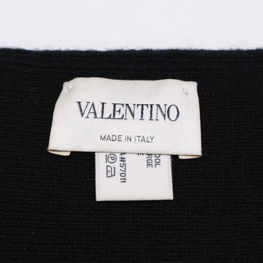 VALENTINO ヴァレンティノ VLTN ウール/シルク マフラー メンズ