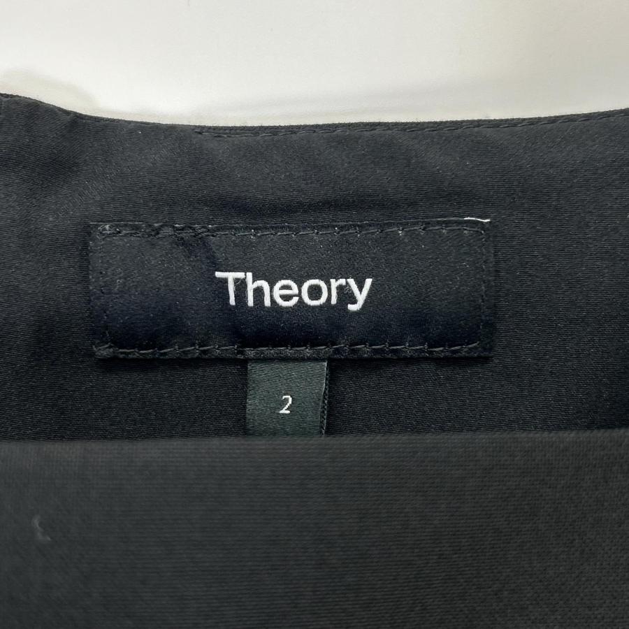Theory セオリー オールインワン ブラック サイズ10 theory（セオリー） ブラック TRANCEBLE WOOL オールインワン ブラック