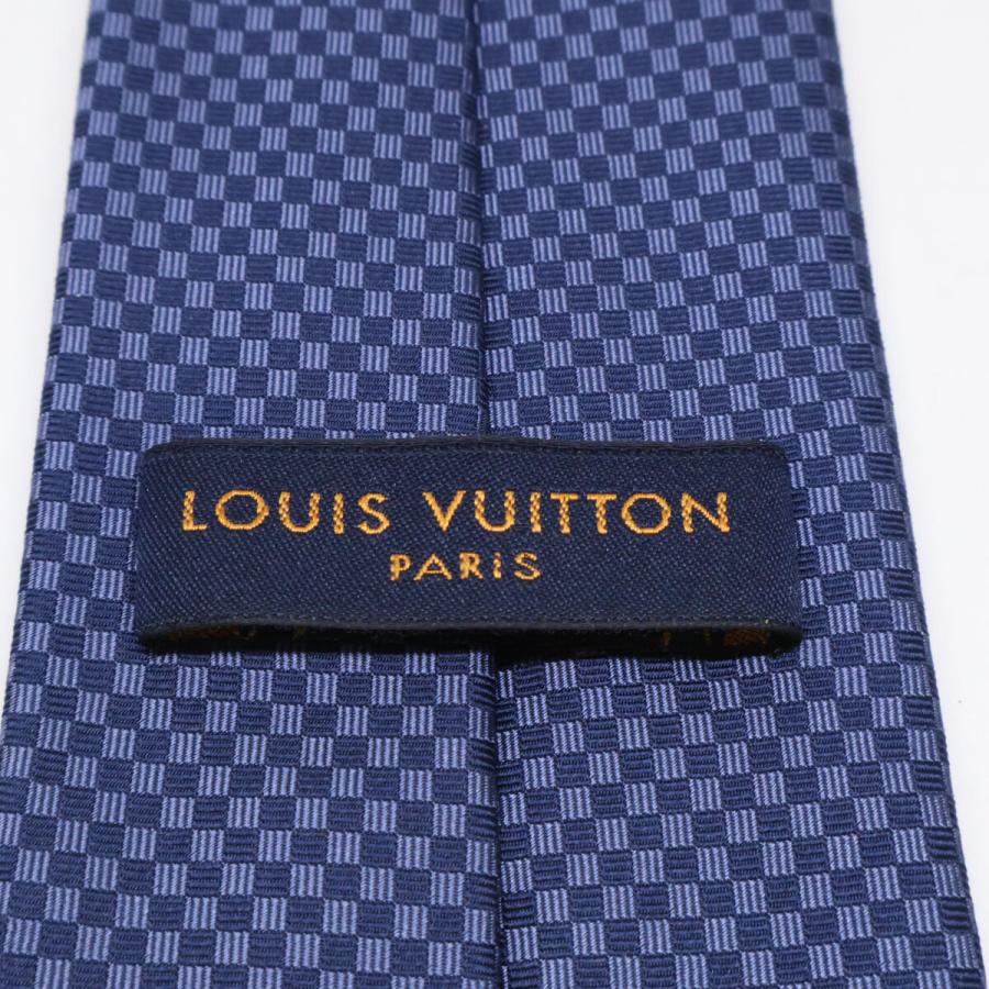 ルイヴィトン ネクタイ メンズ美品  M78750 美品 LOUIS VUITTON ルイヴィトン M78750 マイクロダミエ 8CM ネクタイ
