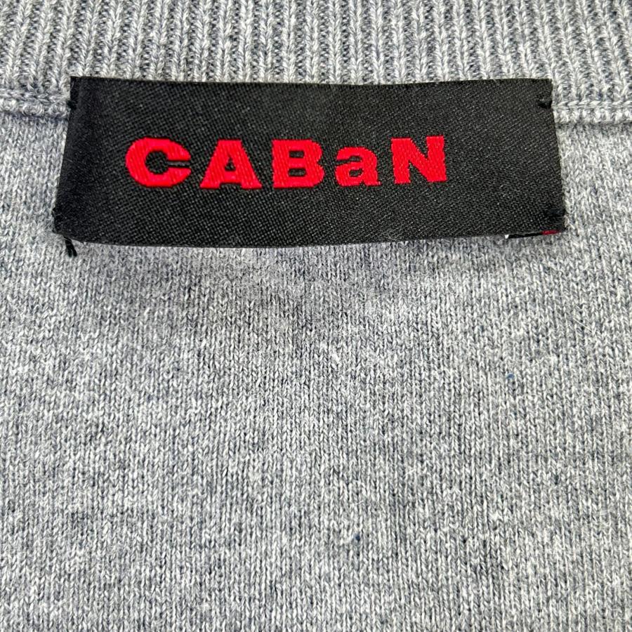CABaN（キャバン） グレー コットン×カシミヤ クルーネック