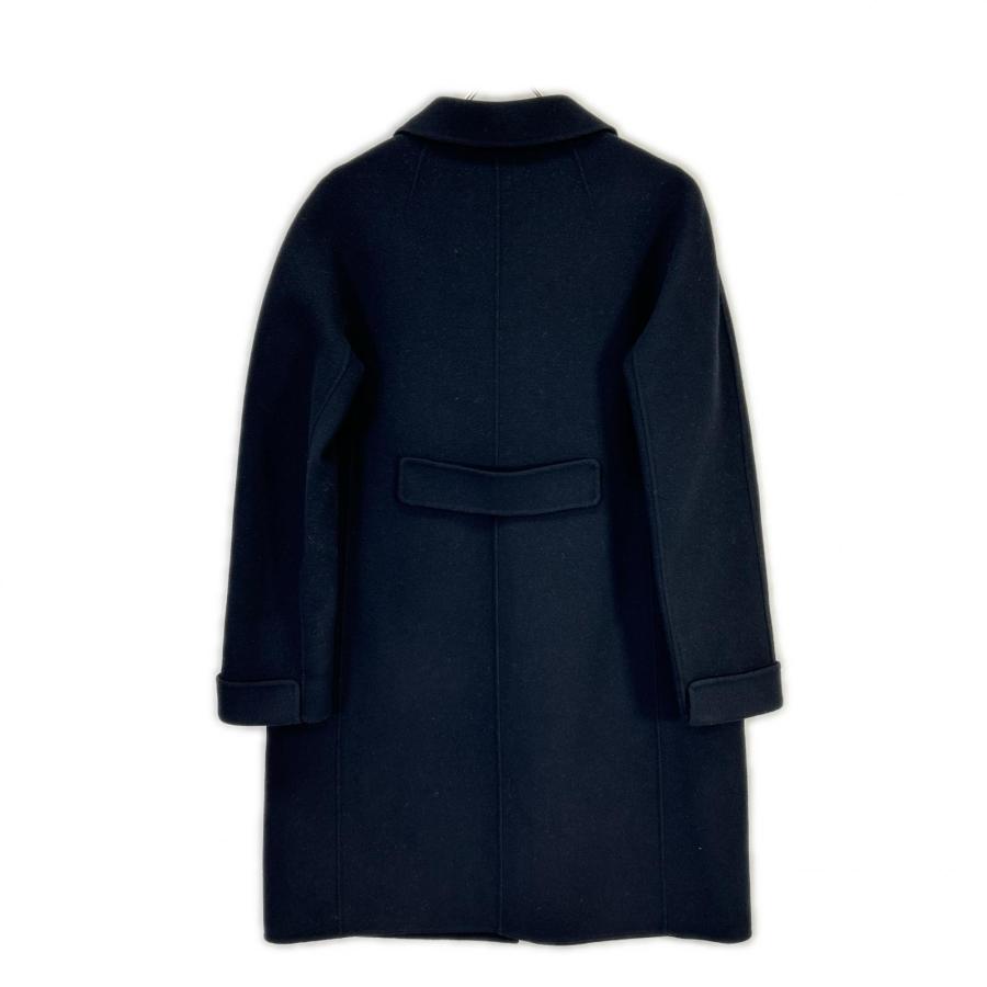 S MaxMara エスマックスマーラ 【Cucito A Mano】ネイビー ウール100 チェスターコート ネイビー コート ウール レディース 中古の画像