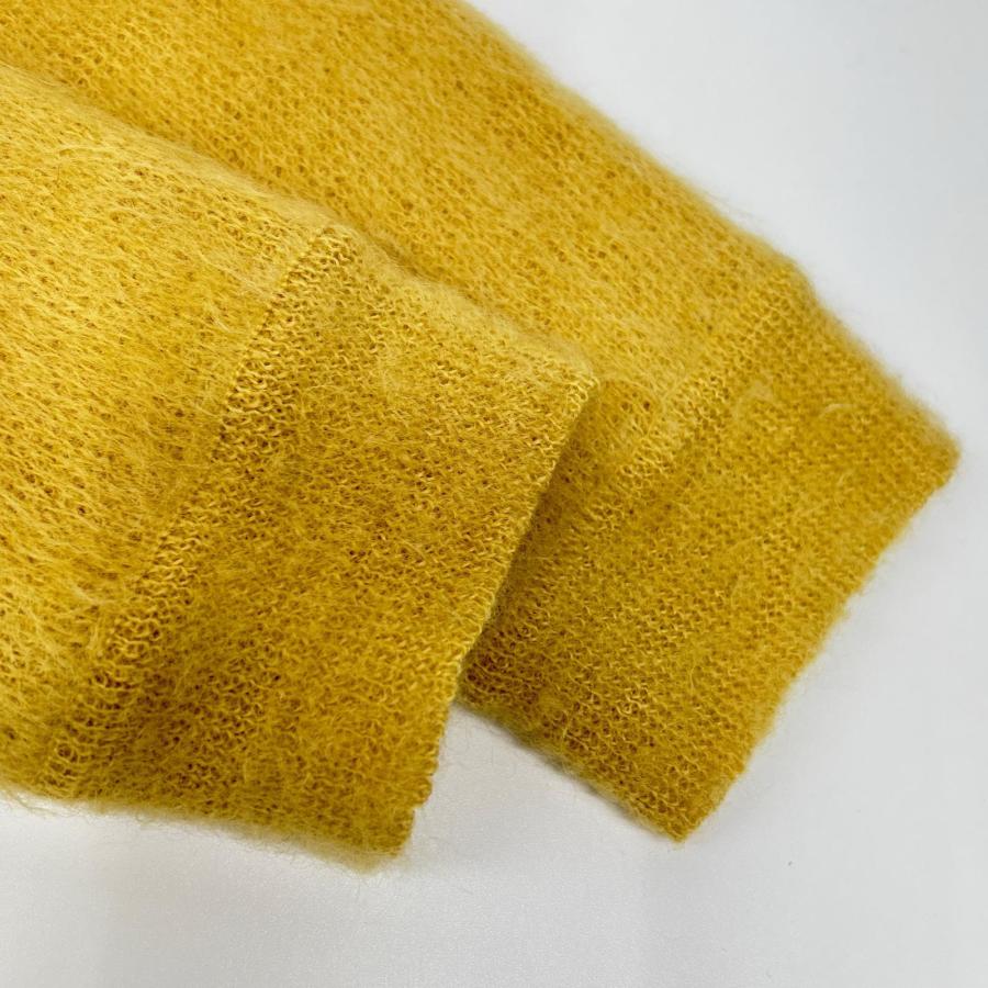 6 ROKU ロク 8628-105-0033 イエロー MOHAIR CARDIGAN カーディガン 