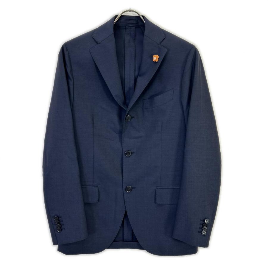 LARDINI（ラルディーニ） JI801AQ ネイビー ウール100 ブートニエール 