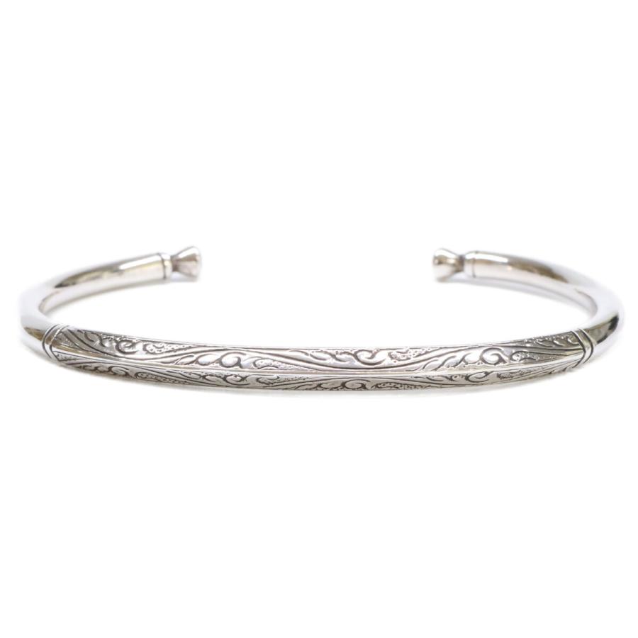 Suman Dhakhwa スーマンダックワ SD-B58 Square Leaf Carving Cuff