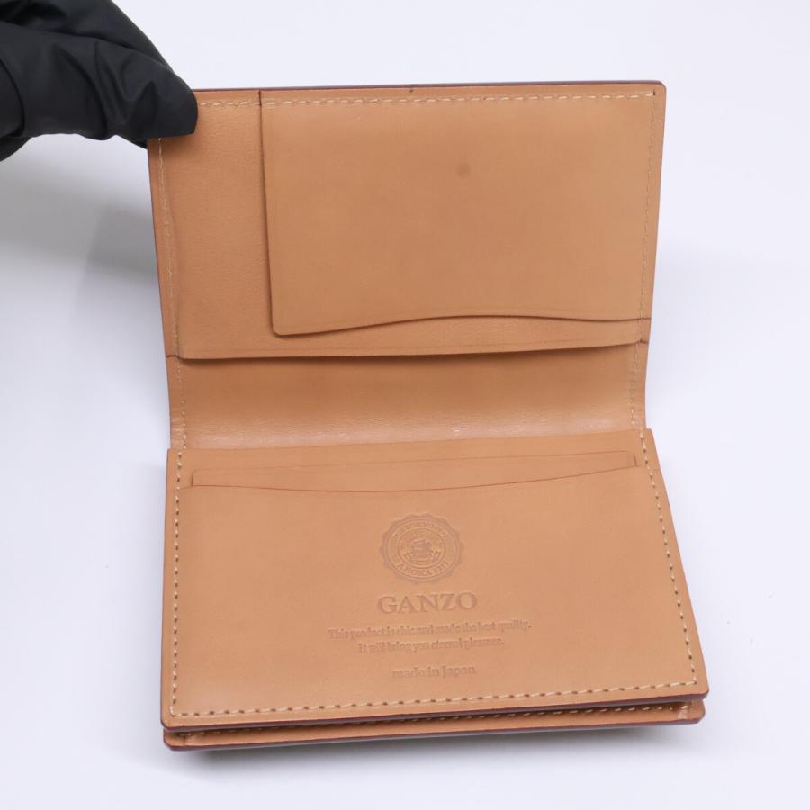 GANZO ガンゾ CORDOVAN コードバン 通しマチ名刺入れ カードケース