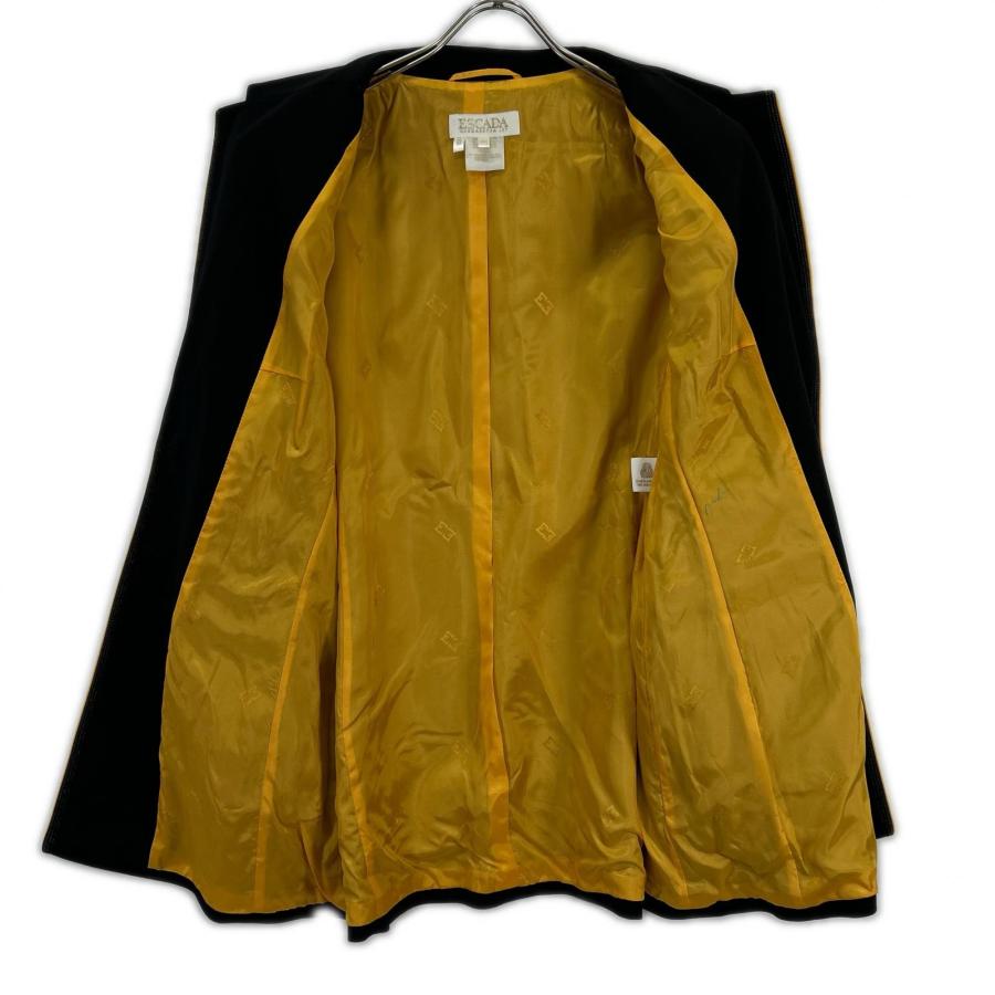 ESCADA（エスカーダ） ブラック イエローパイピンング テーラード