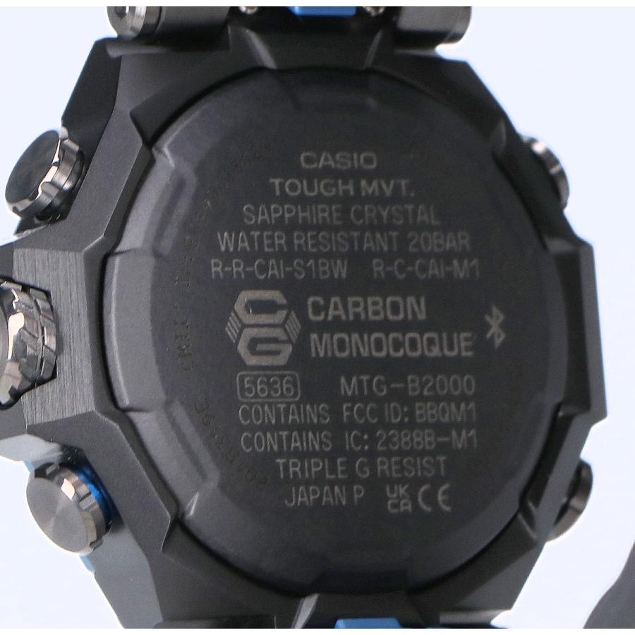 新品未使用 G-SHOCK ジーショック MTG-B2000B-1A2JF MT-G Bluetooth マルチバンド6 タフソーラー電波 腕時計 メンズの画像