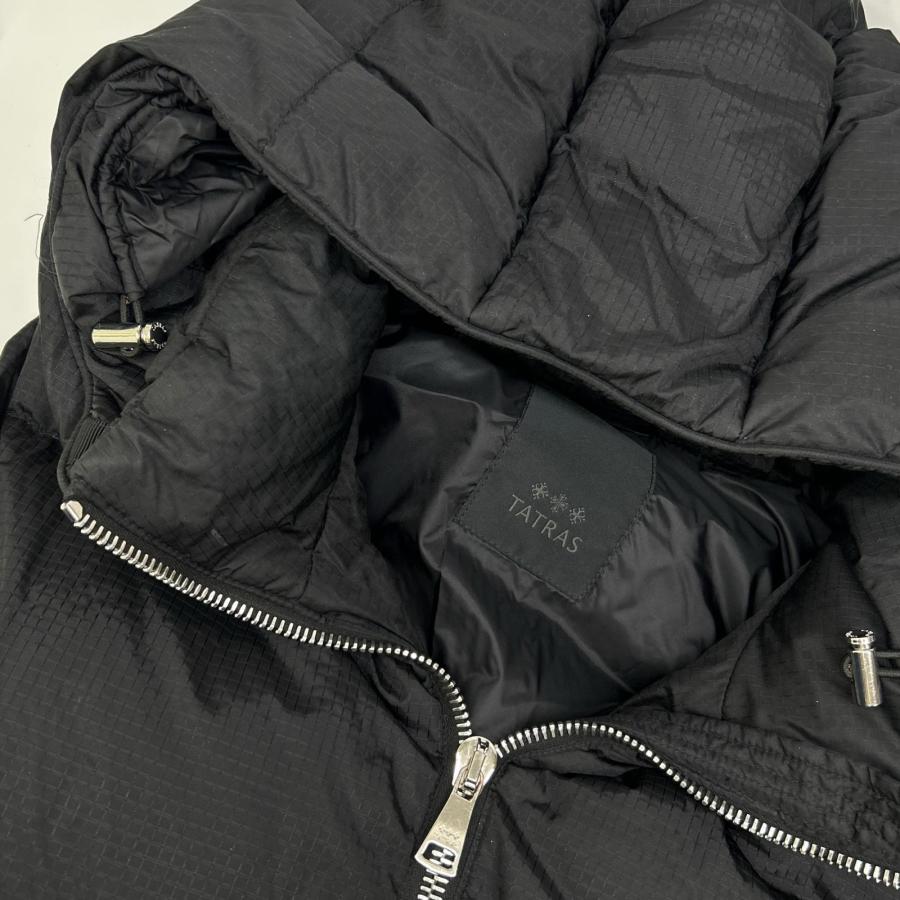 TATRAS タトラス MTAT21A4782-D MELKO ブラック フーデッドダウンベスト サイズ2 02 ベスト ナイロン メンズ 中古の画像