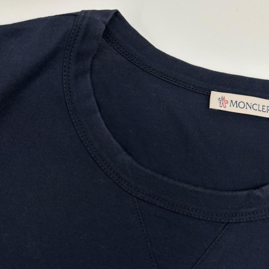 MONCLER（モンクレール） ネイビー ダブルワッペン MAGLIA Tシャツ