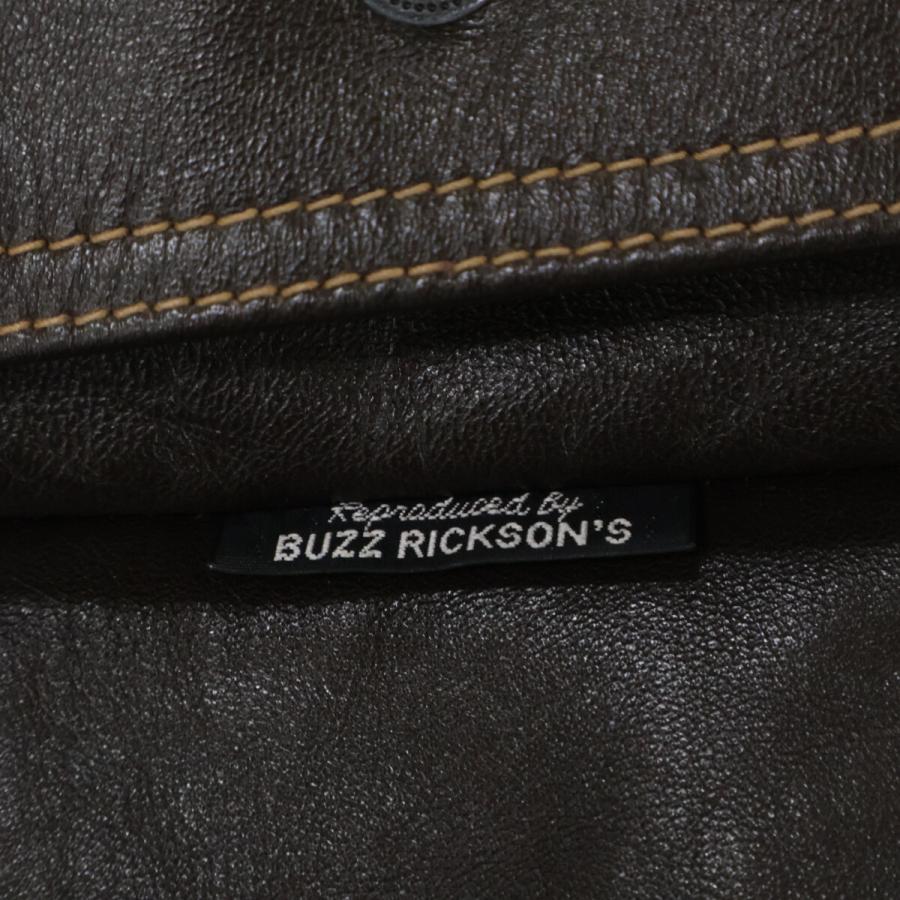 BUZZ RICKSON'S バズリクソンズ BR80212 ホースハイド A-2 フライトジャケット 38 ダークブラウン メンズの画像