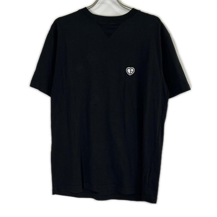 DIOR ディオール 213J685A0677 22SS ブラック CCD Heart ワッペン Tシャツ ブラック S トップス コットン メンズ 中古の画像