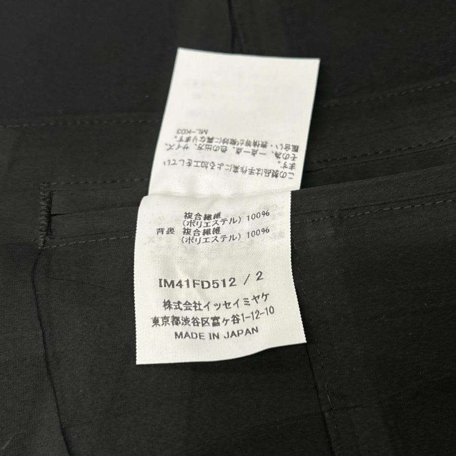 ISSEY MIYAKE イッセイミヤケ 24SS IM41FD512 ブラック FIXED IN TIME 