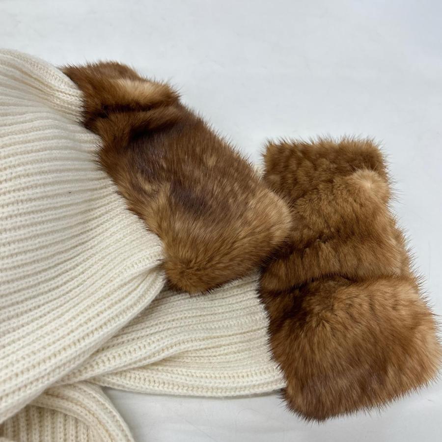 FENDI フェンディ FZY545 A1DE 17年製 ホワイト カシミヤ100 ホルターネックニットトップス ホワイト 40 トップス カシミヤ レディース 中古の画像