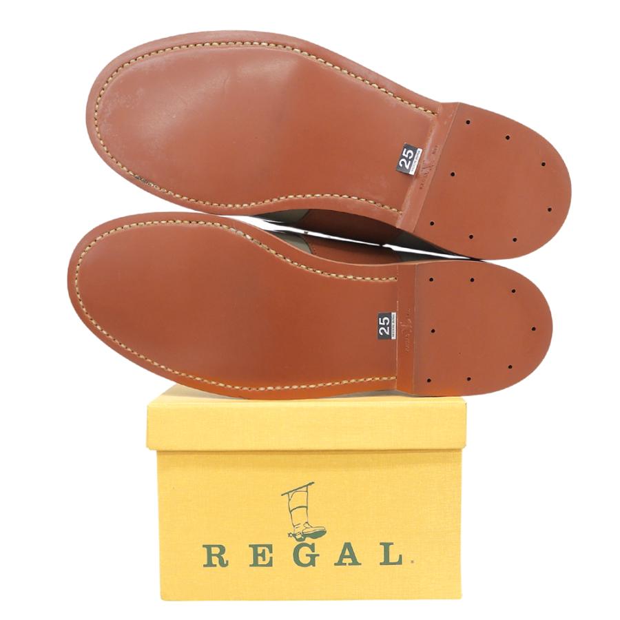 REGAL（リーガル） 新品同様 レザー サドルシューズ メンズ ブラウン