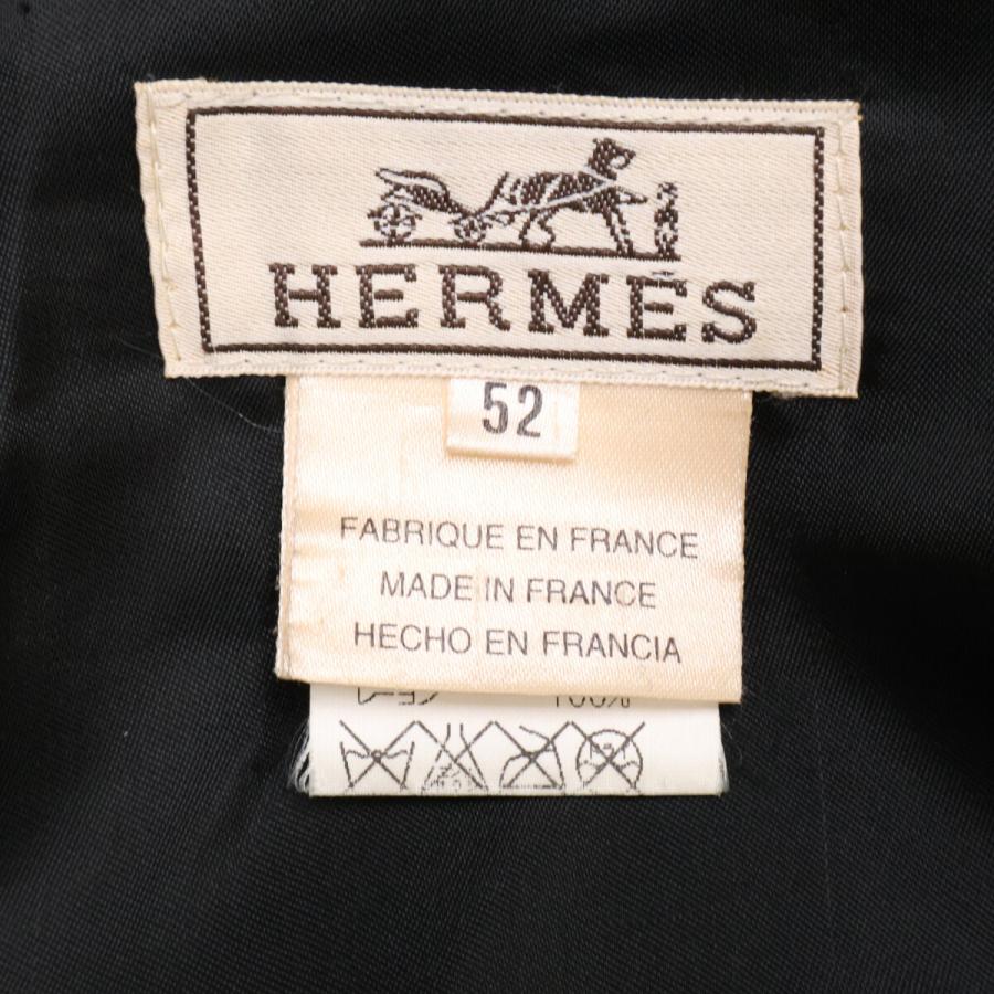 国内正規 HERMES エルメス カシミヤ100％ ジップアップ ハーフ コート