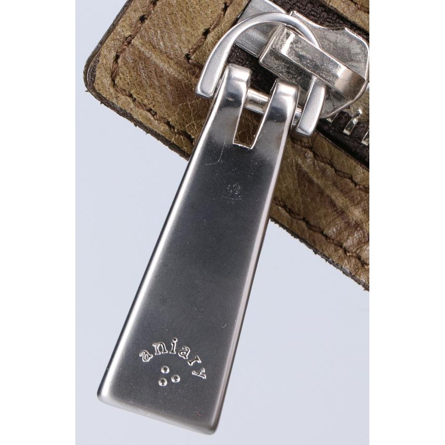 美品 aniary アニアリ 12-03001 Barchetta Shoulder M 三日月型