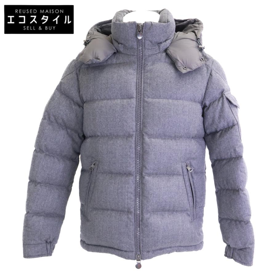 美品 モンクレール モンジュネーブル メンズ ウールダウンジャケット グレー 1 MONCLER（モンクレール） MONTGENEVRE モンジュネーブル ウール ダウン