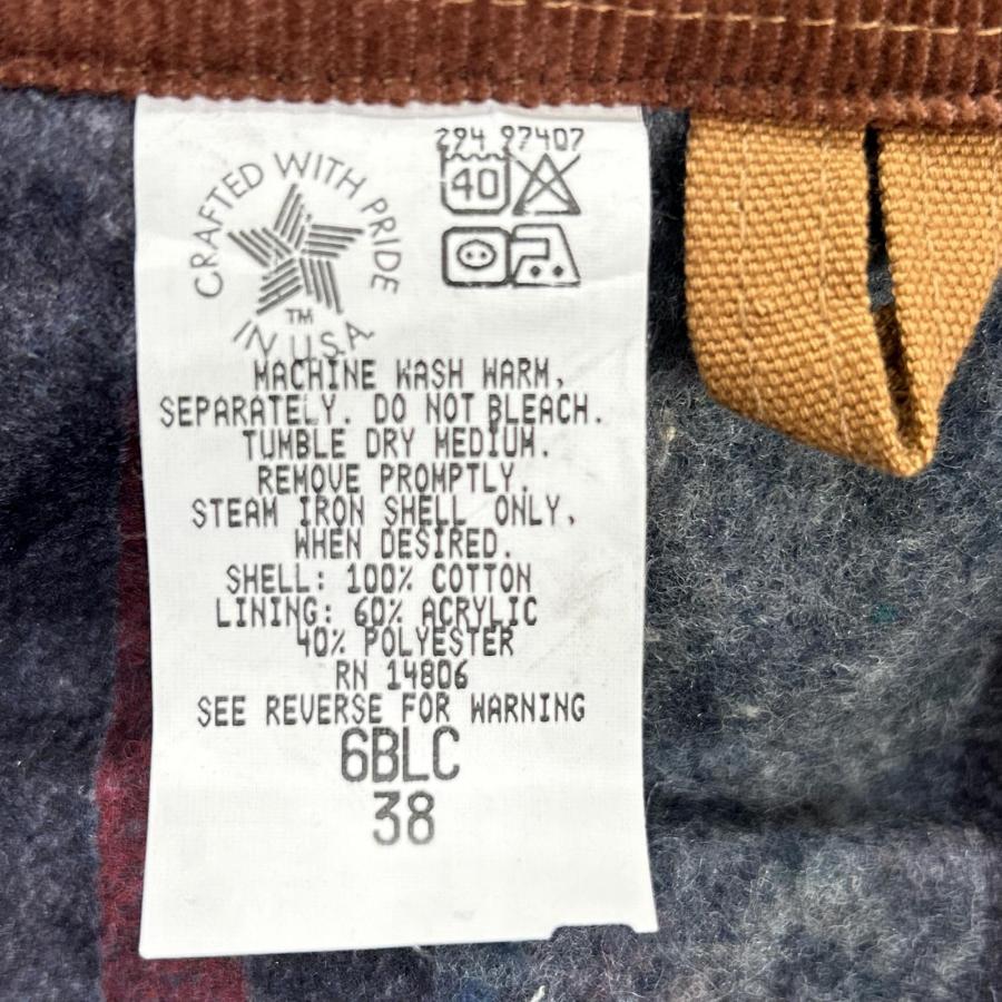 カーハート　USA チョアコート　94年製　美品 Carhartt（カーハート） 94年製 ブラウン 6BLC USA製 チョアコート