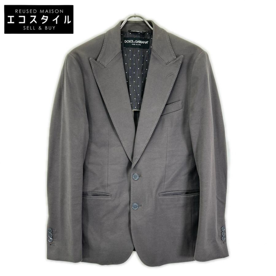 DOLCE&GABBANA ドルチェアンドガッバーナ G2EO5T グレー コットン テーラードジャケット 46 DOLCE&GABBANA（ドルチェ & ガッバーナ） ドルチェアンドガッバーナ