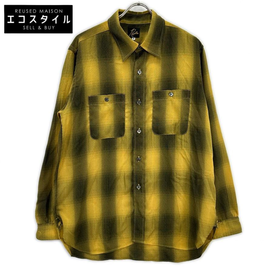 needles ニードルズ 【美品】OT159 オンブレチェック 長袖ワークシャツ M 美品/ needles ニードルズ OT159 オンブレチェック 長袖ワークシャツ M