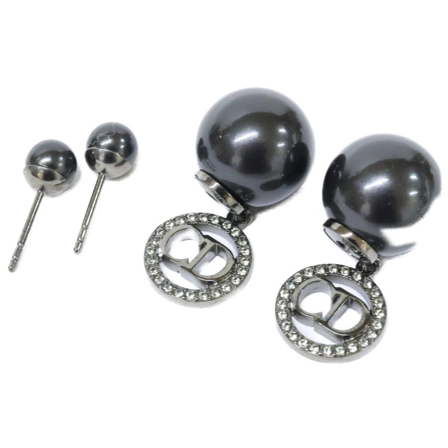 美品 DIOR ディオール TRIBALES トライバル メタル レジンパール
