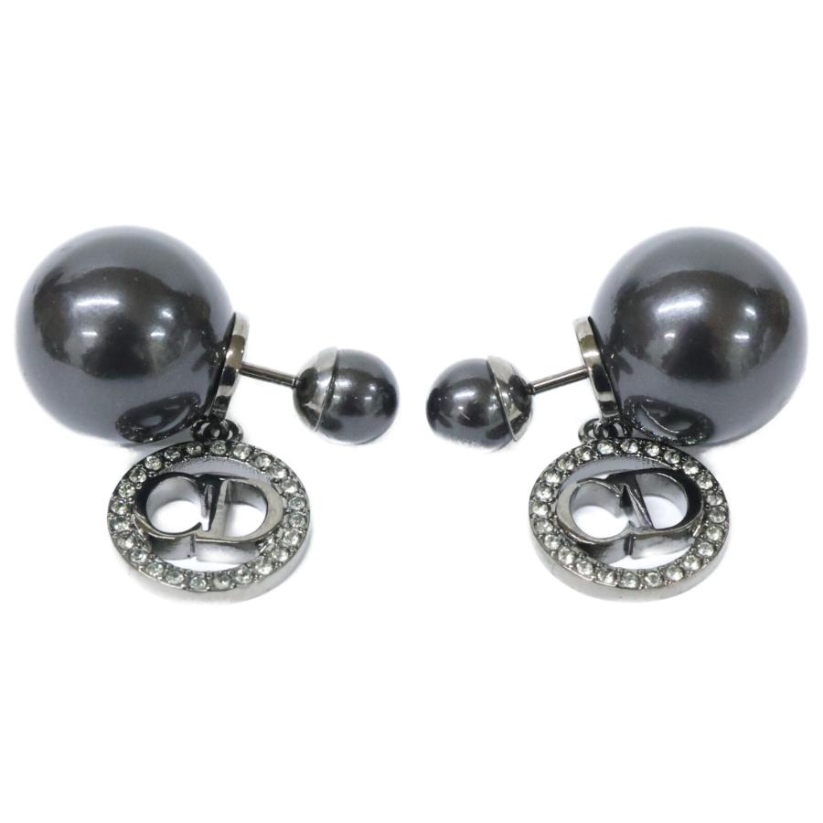 美品 DIOR ディオール TRIBALES トライバル メタル レジンパール