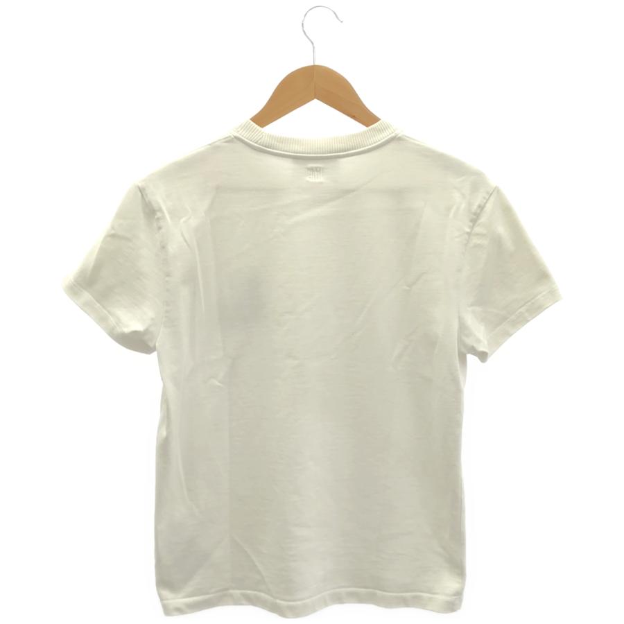 AMI PARIS アミパリス ホワイト ロゴ刺繍 Tシャツ S トップス