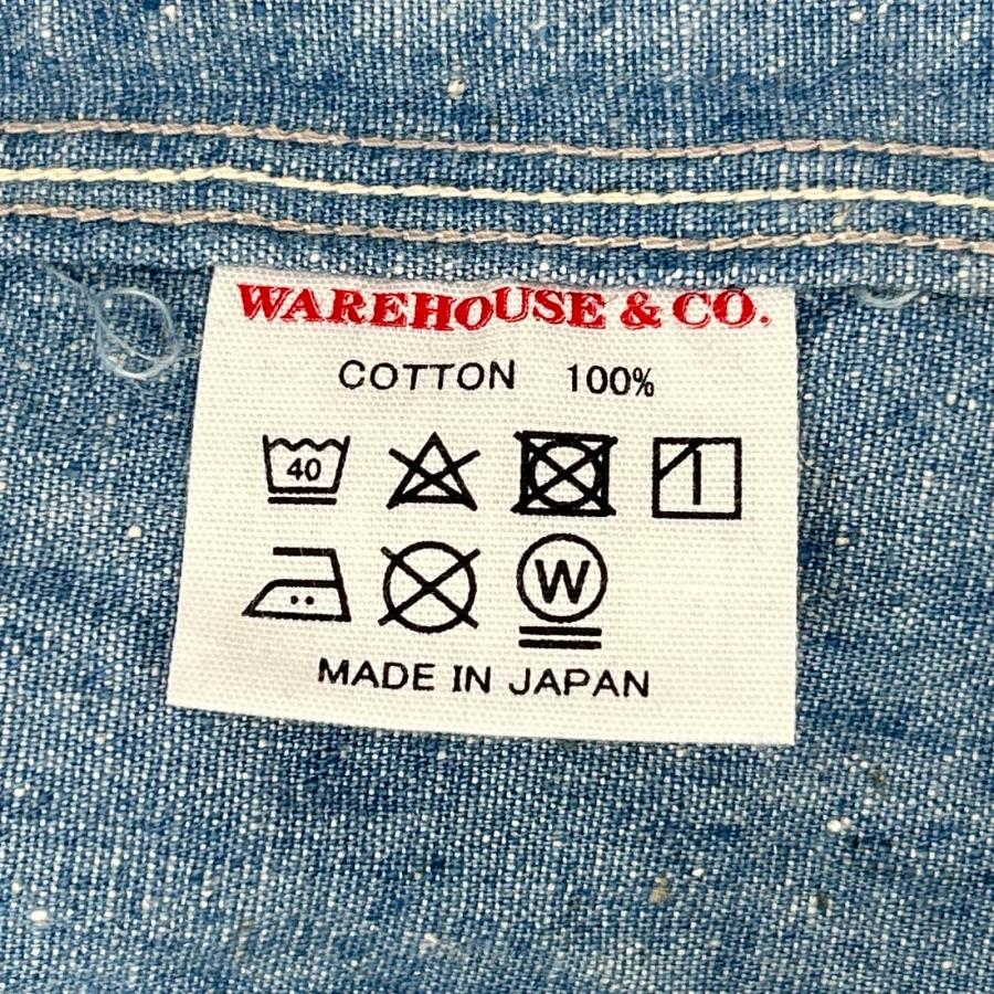 ブランド別 WAREHOUSE ウエアハウス duck digger ブルー コットン