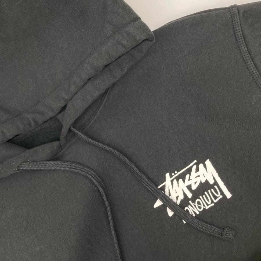 STUSSY（ステューシー） Z4000SAS ブラック コットン混 裏起毛 ロゴ