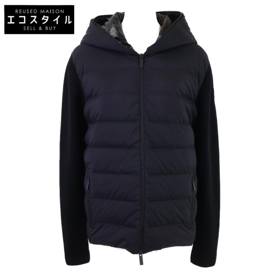 MONCLER（モンクレール） 美品 CARDIGAN TRICOT フードロゴ ニット切替