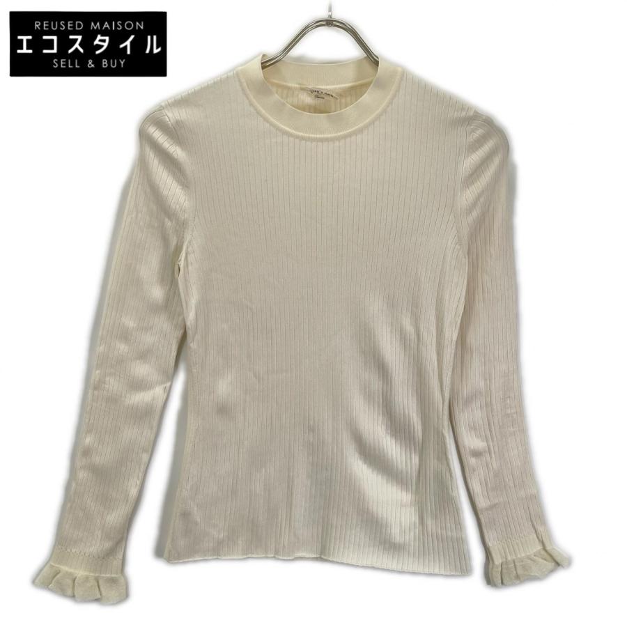 HERMES（エルメス） 2H2654DM 22AW アイボリー シルクリブプルオーバー 