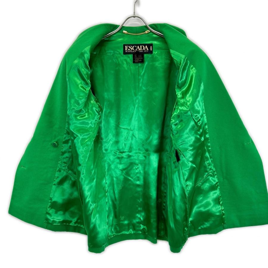 ESCADA（エスカーダ） 90s グリーン ウールカシミヤ 金ボタン ダブル