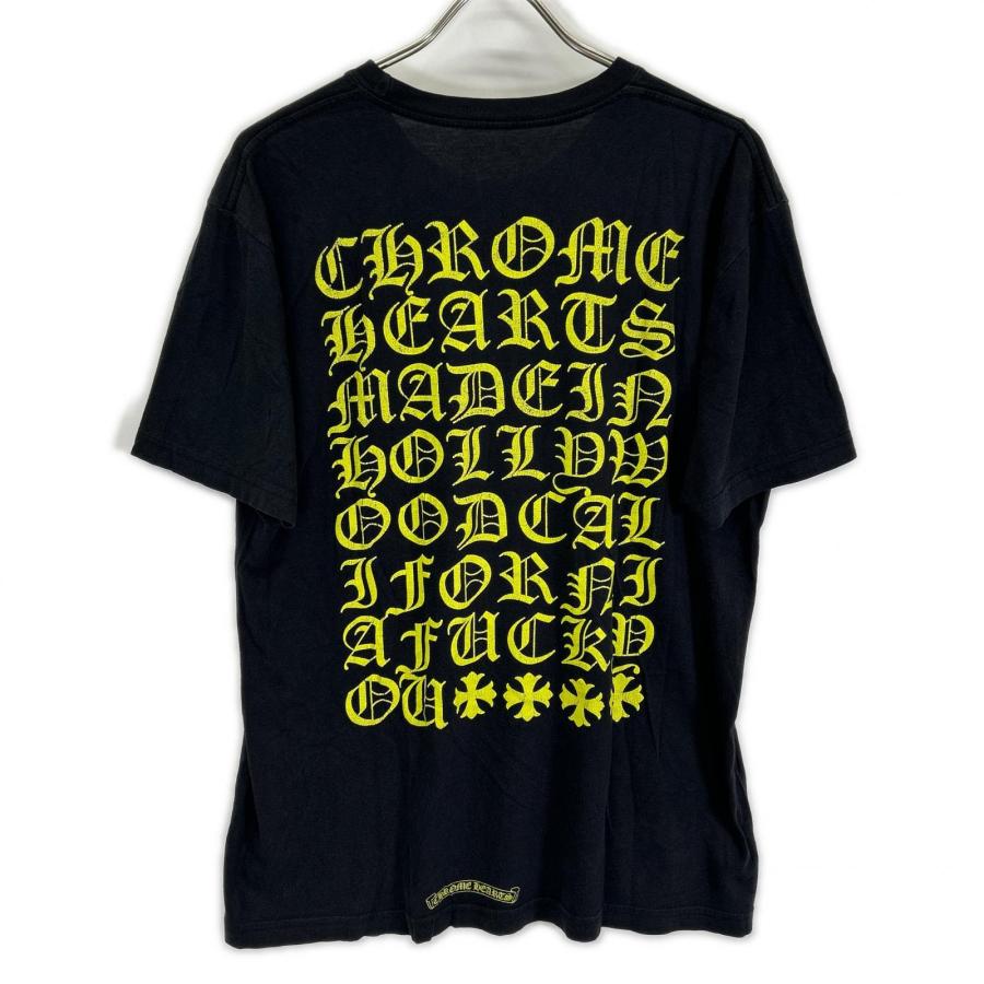 CHROME HEARTS（クロムハーツ） ブラック バックプリント 半袖Tシャツ