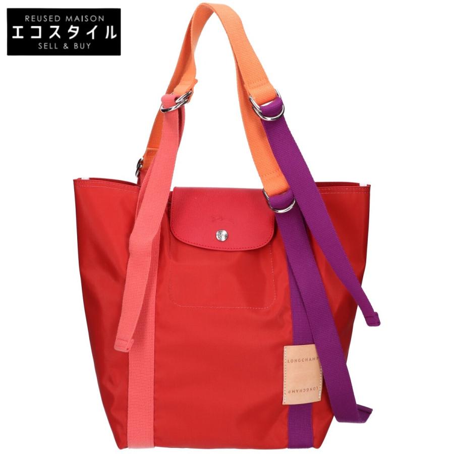【新品未使用】ロンシャン ル プリアージュ リプレイ トートバッグ S レッド LONGCHAMP（ロンシャン） レッド リプレイ ルプリアージュ トート