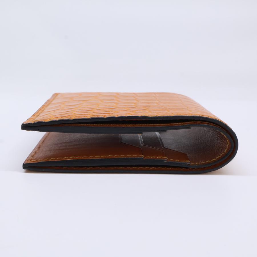 新品同様 MANSOU 万双 m00000415 クロコダイルミニ財布(小銭入無