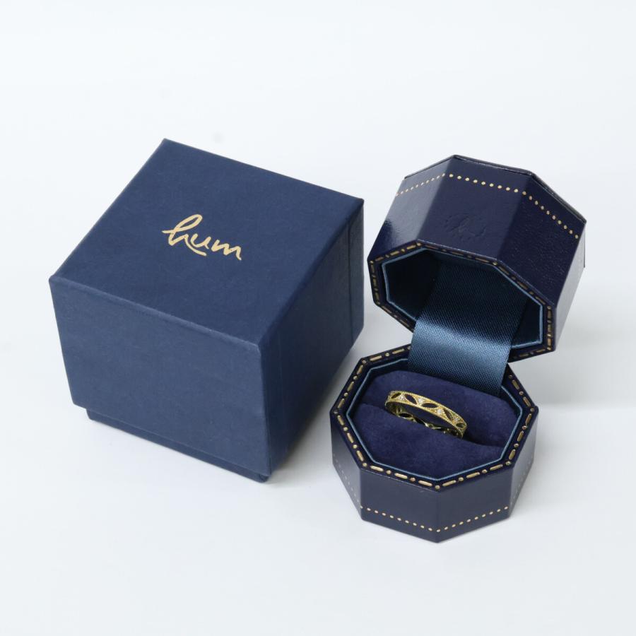 hum ハム K18 lace collection D0.06ct GUILLOCHE RING リング 指輪