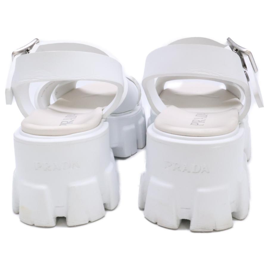 PRADA（プラダ） トライアングルロゴ モノリス ラバーサンダル 35