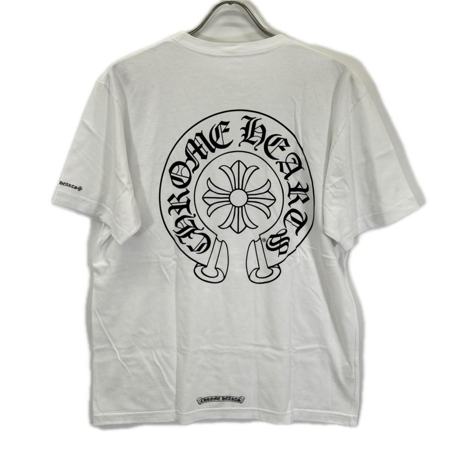 CHROME HEARTS（クロムハーツ） ホワイト ホースシュー ポケット 半袖T