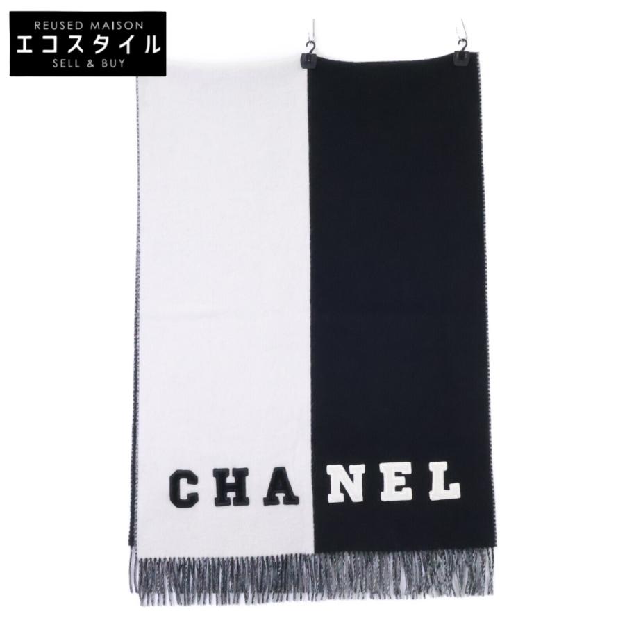CHANEL（シャネル） ココマーク ロゴ バイカラー カシミヤ フリンジ
