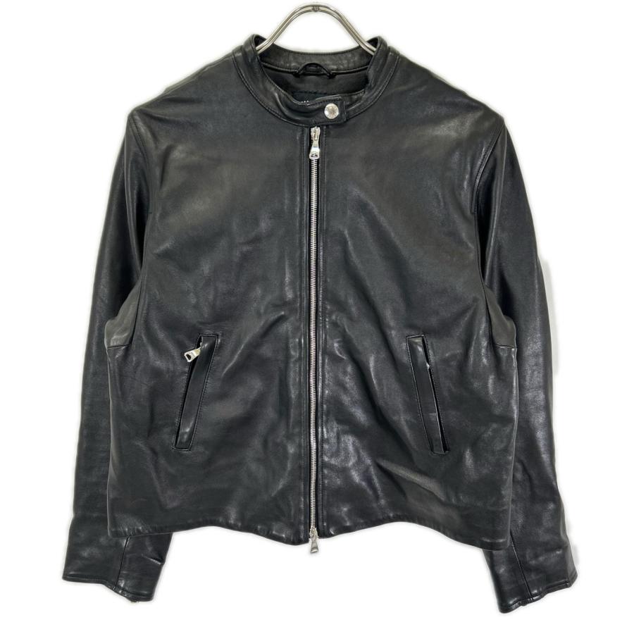 □ EMMETI エンメティ ジャケット ダークグレー ラムスキン 47853 EMMETI（エンメティ） エンメティー ブラック ラムスキン アッカ