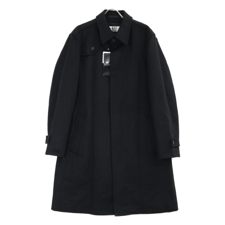 バーバリー ブラックレーベル ダブルコート ウールコート アンゴラ ブラック L BURBERRY BLACK LABEL（バーバリーブラックレーベル） ブラック 羊毛