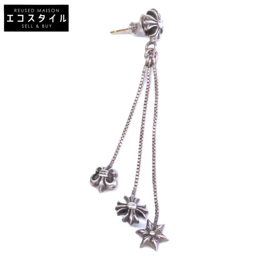 【美品】クロムハーツ CHROME HEARTS JOJO シルバーピアス 片耳 CHROME HEARTS（クロムハーツ） 925 x 14K JOJO シングル ピアス