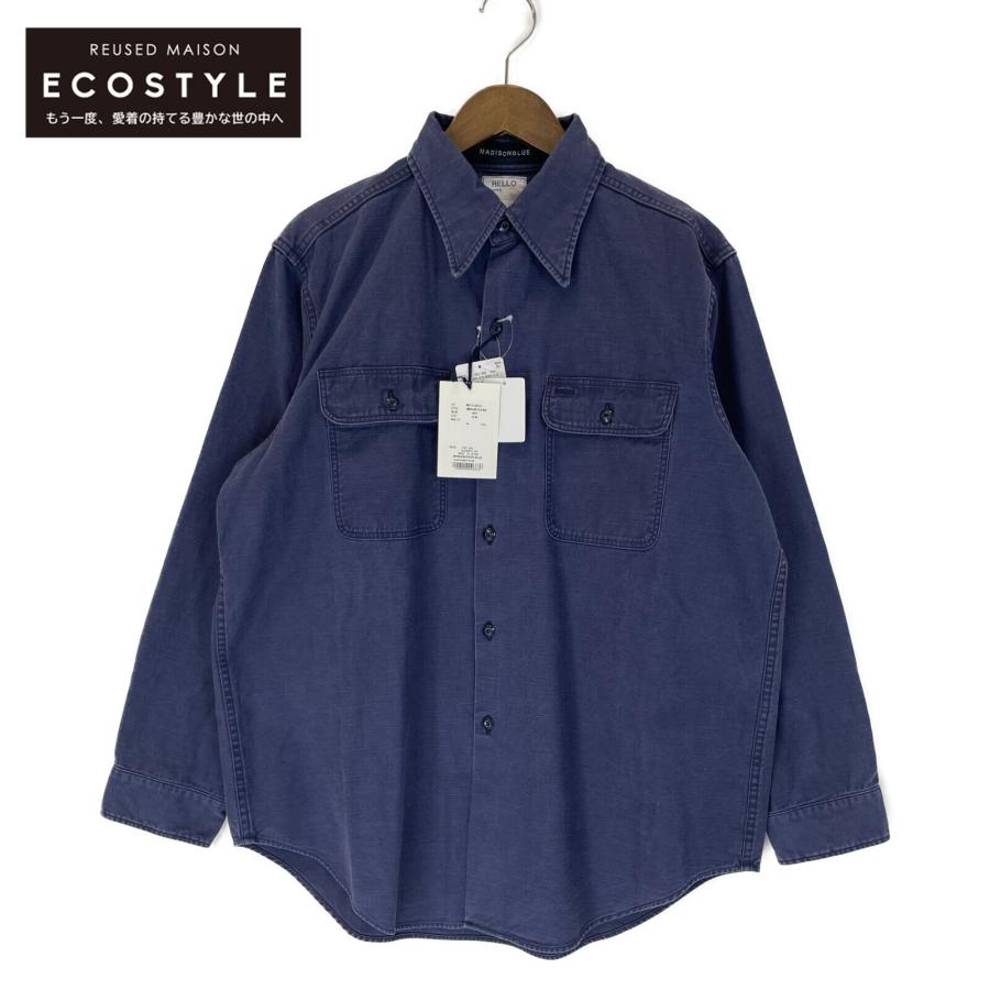 マディソンブルー ネイビー MB214-5030IE HAMPTON BACK SATIN SHIRT 2 MADISON BLUE マディソンブルー ネイビー MB214-5030IE HAMPTON BACK