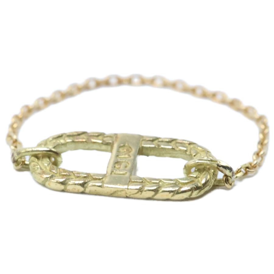 GIGI ジジ リング K18 Chain ring 日本製 ゴールド　18金 美品 GIGI ジジ K18 Cable chain ring ケーブル チェーン リング・指輪