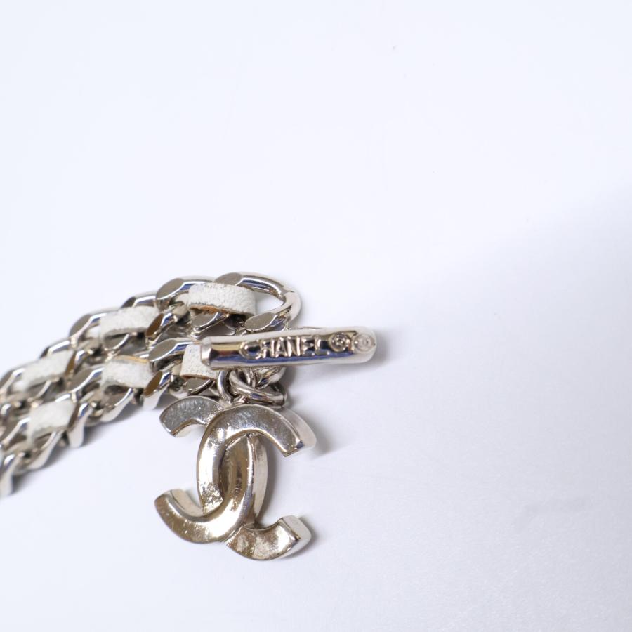 CHANEL（シャネル） 97P CCココチャーム付 レザー/チェーン ベルト 