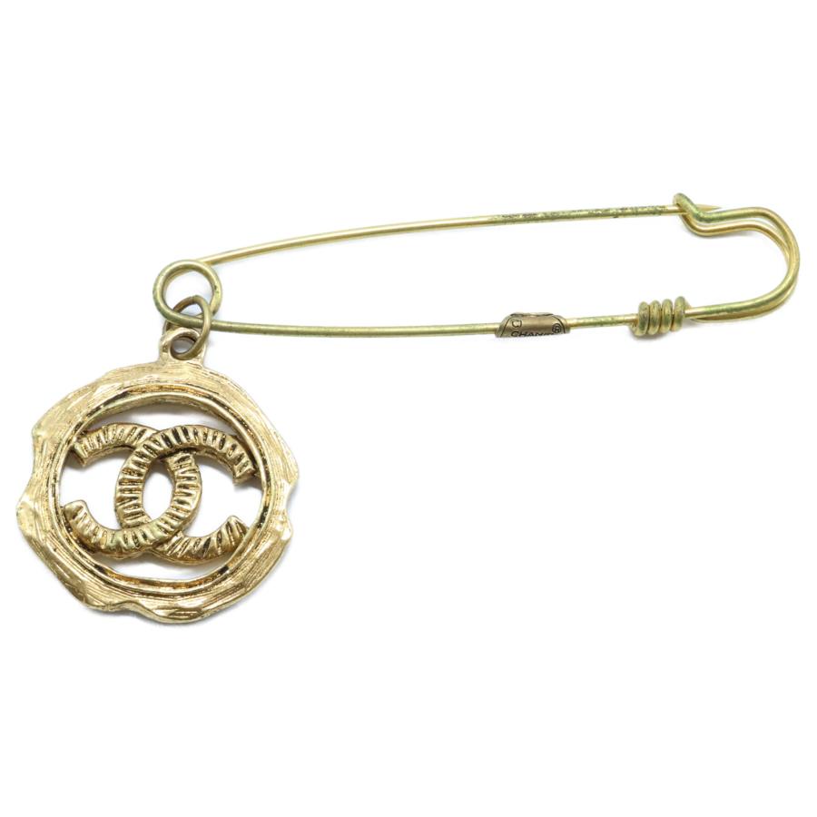 CHANEL 美品 シャネル CCココマーク ピン ブローチ ゴールド CHANEL 美品 シャネル CCココマーク ピン ブローチ ゴールド